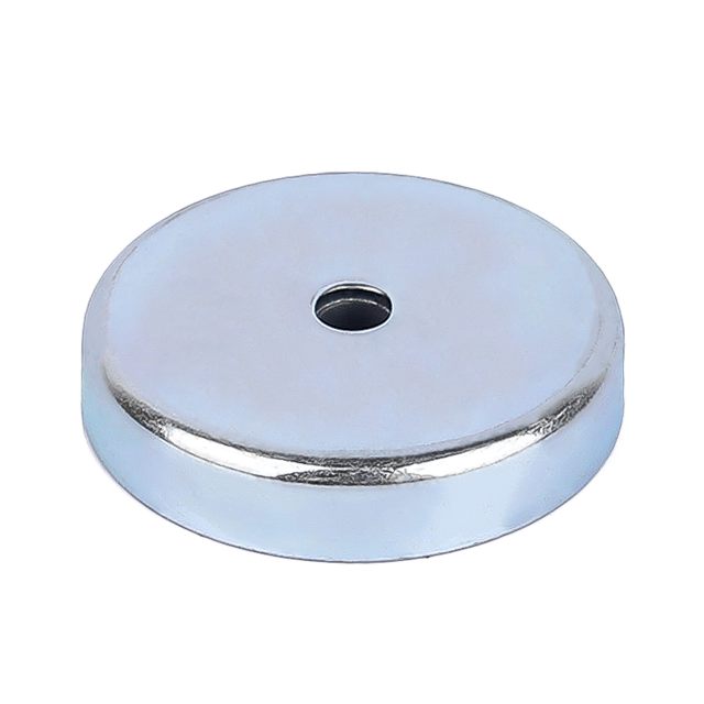 Ímã de pote de ferrite com furo escareado 