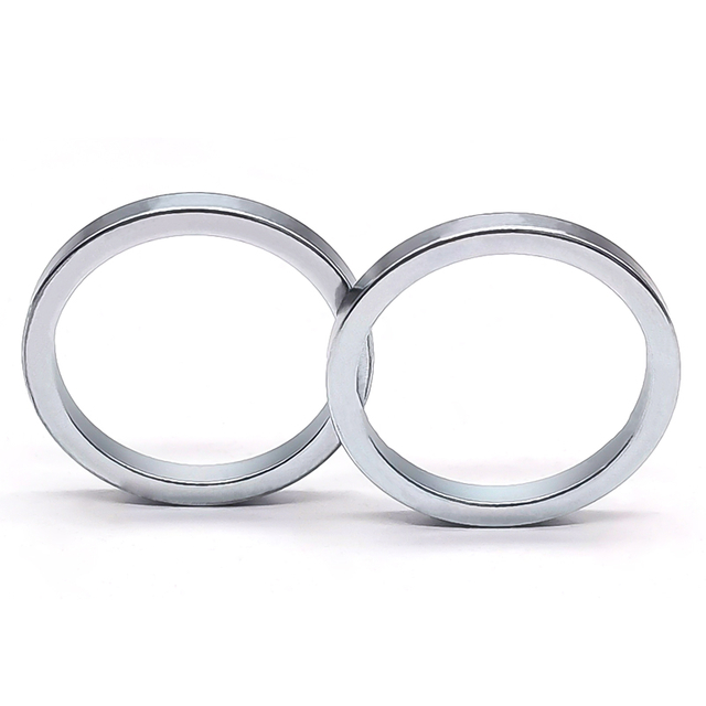 Ímãs anulares de neodímio com revestimento de zinco D23*D19*2mm em embalagens de cosméticos 