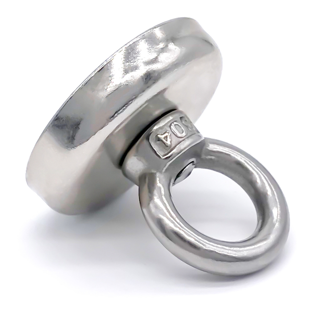 Ímã de neodímio de busca subaquática de base redonda com anel de levantamento