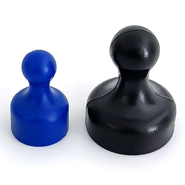 Alfinete magnético acrílico acrílico colorido para escritório em plástico ABS para ensino de neodímio